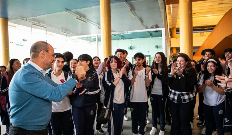 Alunos na escola